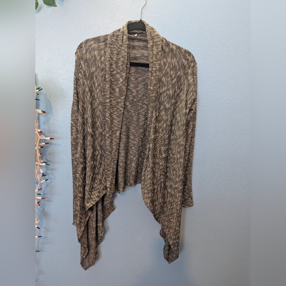 Elegant Women's Gray Open Front Cardigan